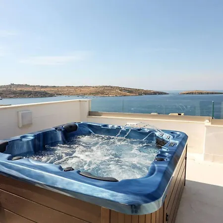 Seaviewph Private Jacuzzi Terrace In St Pauls Bay * 세인트폴스베이